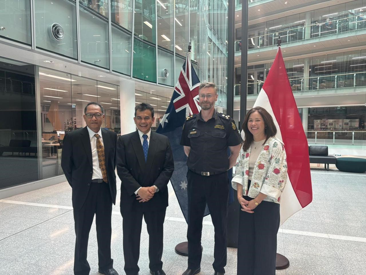 Sesjen Wantannas RI Kunjungi ASPI, DFAT, dan Markas Australian Border Force