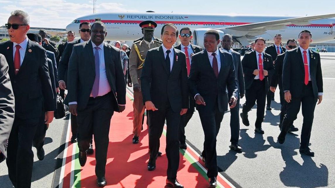 Presiden Joko Widodo Tiba di Kenya