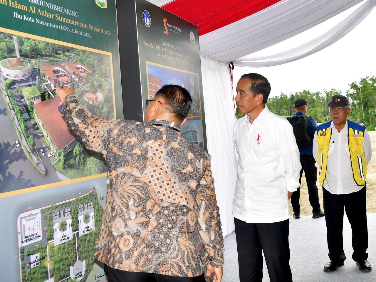 Presiden Jokowi Lakukan Groundbreaking Sekolah Islam Al-Azhar Summarecon Nusantara