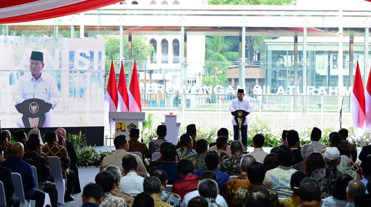 Resmikan Terowongan Silaturahim, Presiden Prabowo: Simbol Kerukunan Antarumat Beragama