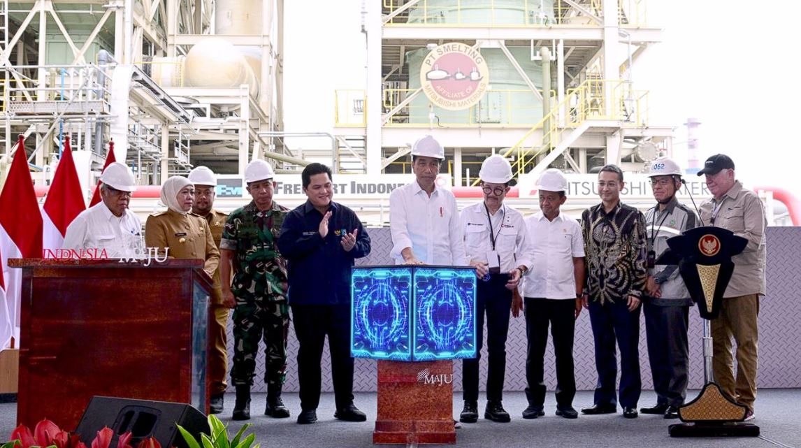 Resmikan Ekspansi PT Smelting, Presiden Jokowi: Tingkatkan Kapasitas Produksi dan Nilai Tambah