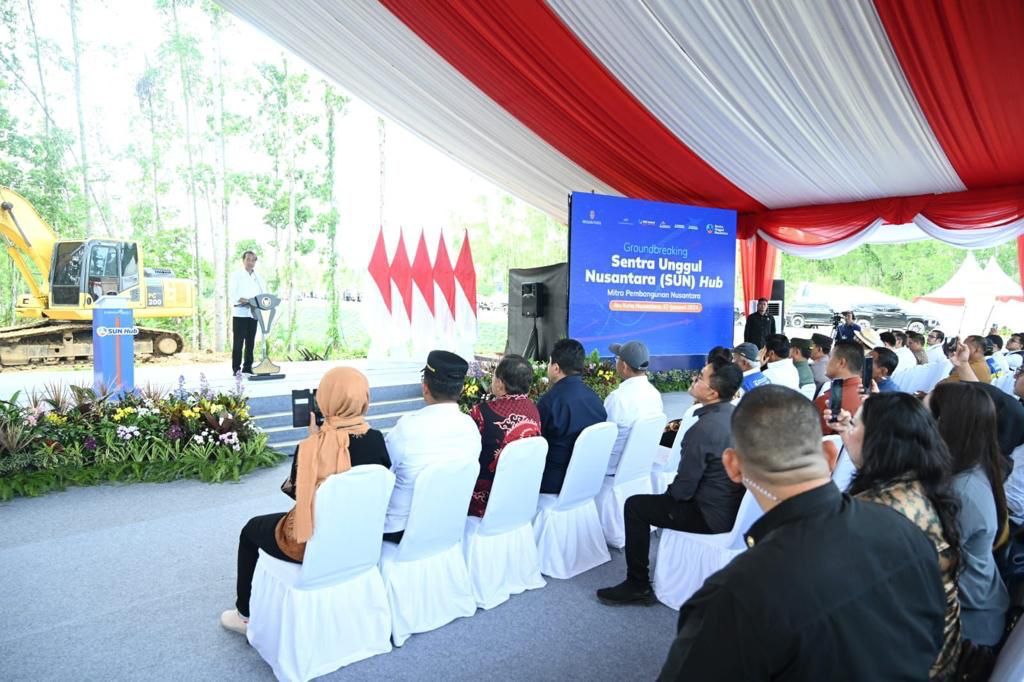 Presiden Jokowi Groundbreaking Sentra Perniagaan Material Konstruksi di IKN