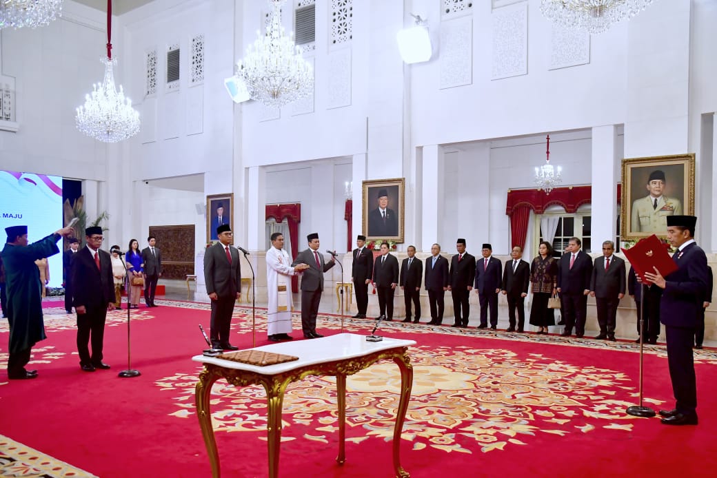 Presiden Jokowi Lantik Tiga Wakil Menteri di Istana Negara