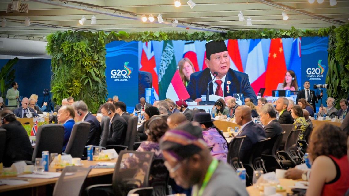 Sesi Pertama KTT G20 Brasil, Presiden Prabowo Tegaskan Komitmen Indonesia dalam Penanggulangan Kelaparan dan Kemiskinan