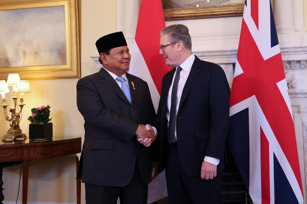 Presiden Prabowo dan PM Starmer Bahas Peningkatan Kerja Sama Indonesia-Inggris