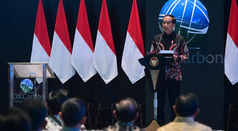 Presiden Jokowi Luncurkan Bursa Karbon Indonesia