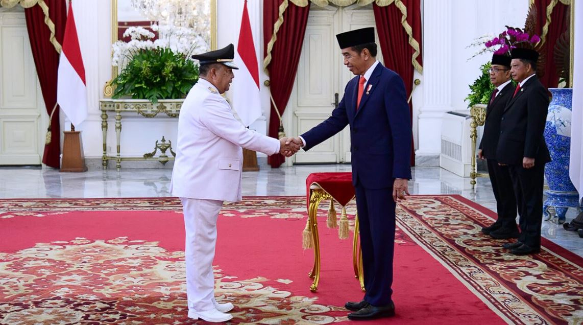 Presiden Jokowi Lantik Edy Nasution sebagai Gubernur Riau